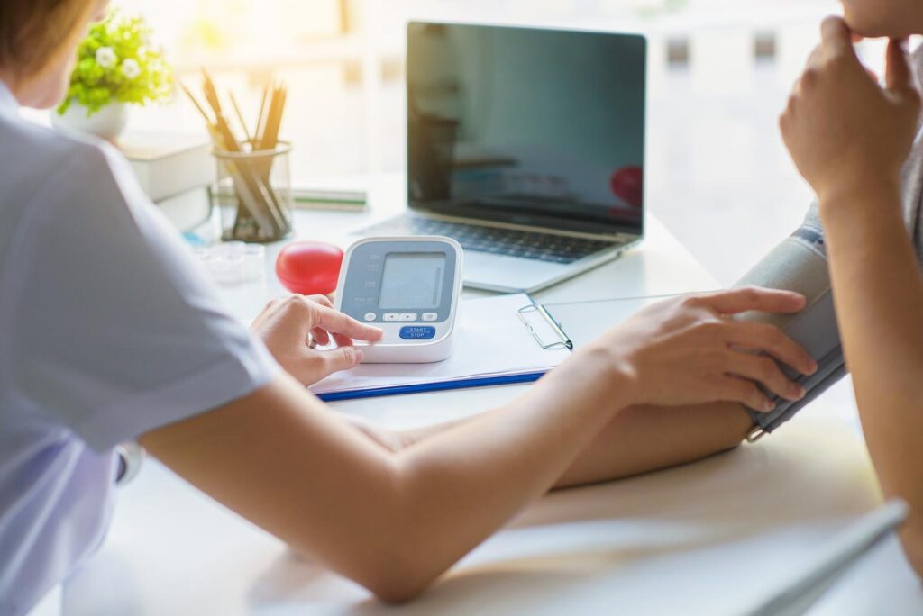 Doctor Checking Patient’s Blood Pressure in Melbourne